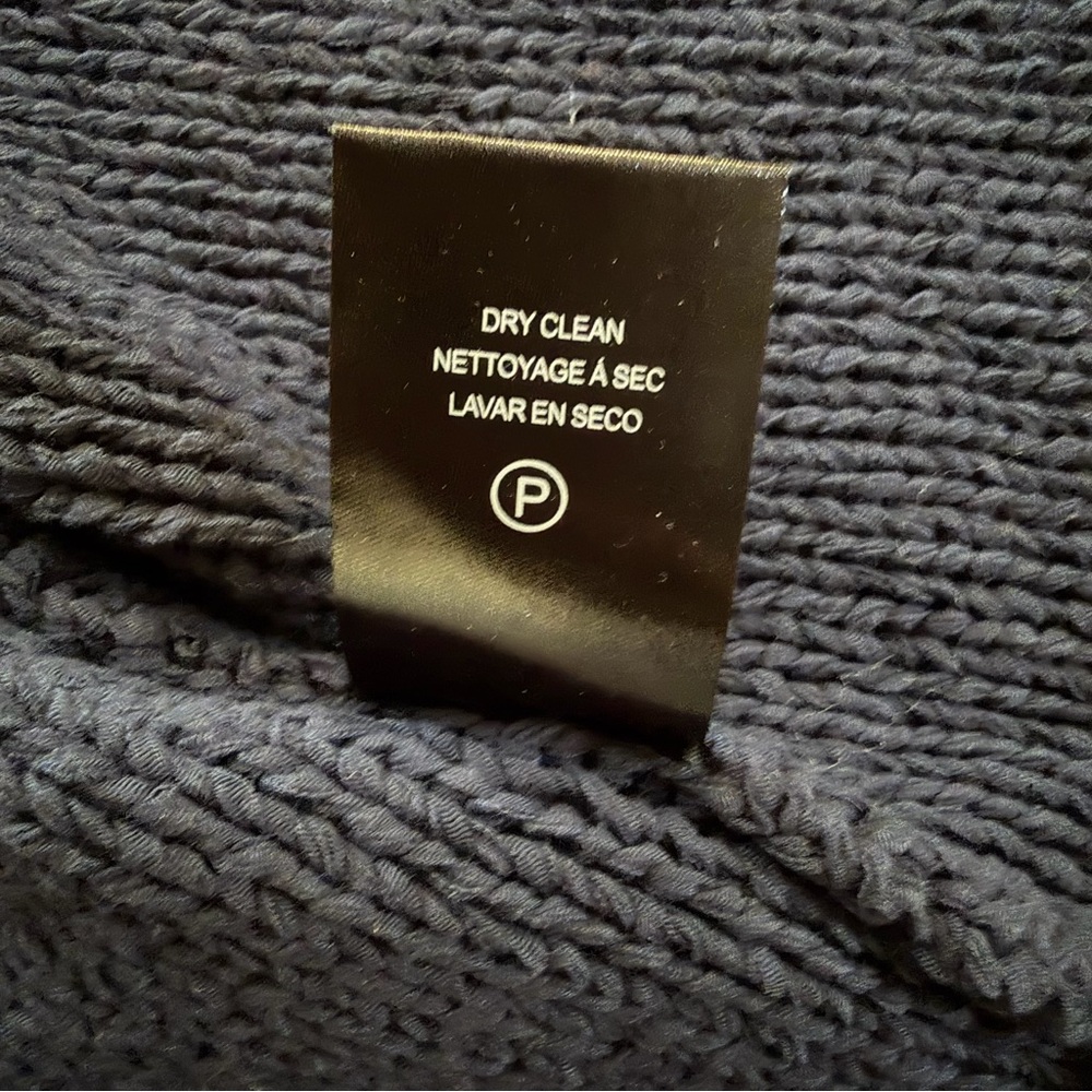 Velvet by Graham & Spencer Open Front Knit Cardigan – Navy Blue – Size M - Picture 7 of 8